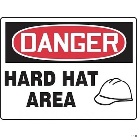 Accuform OSHA DANGER SAFETY SIGN HARD HAT MPPA027XP MPPA027XP